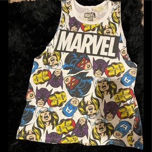 Marvel Tank Size M and Shorts Size 3
